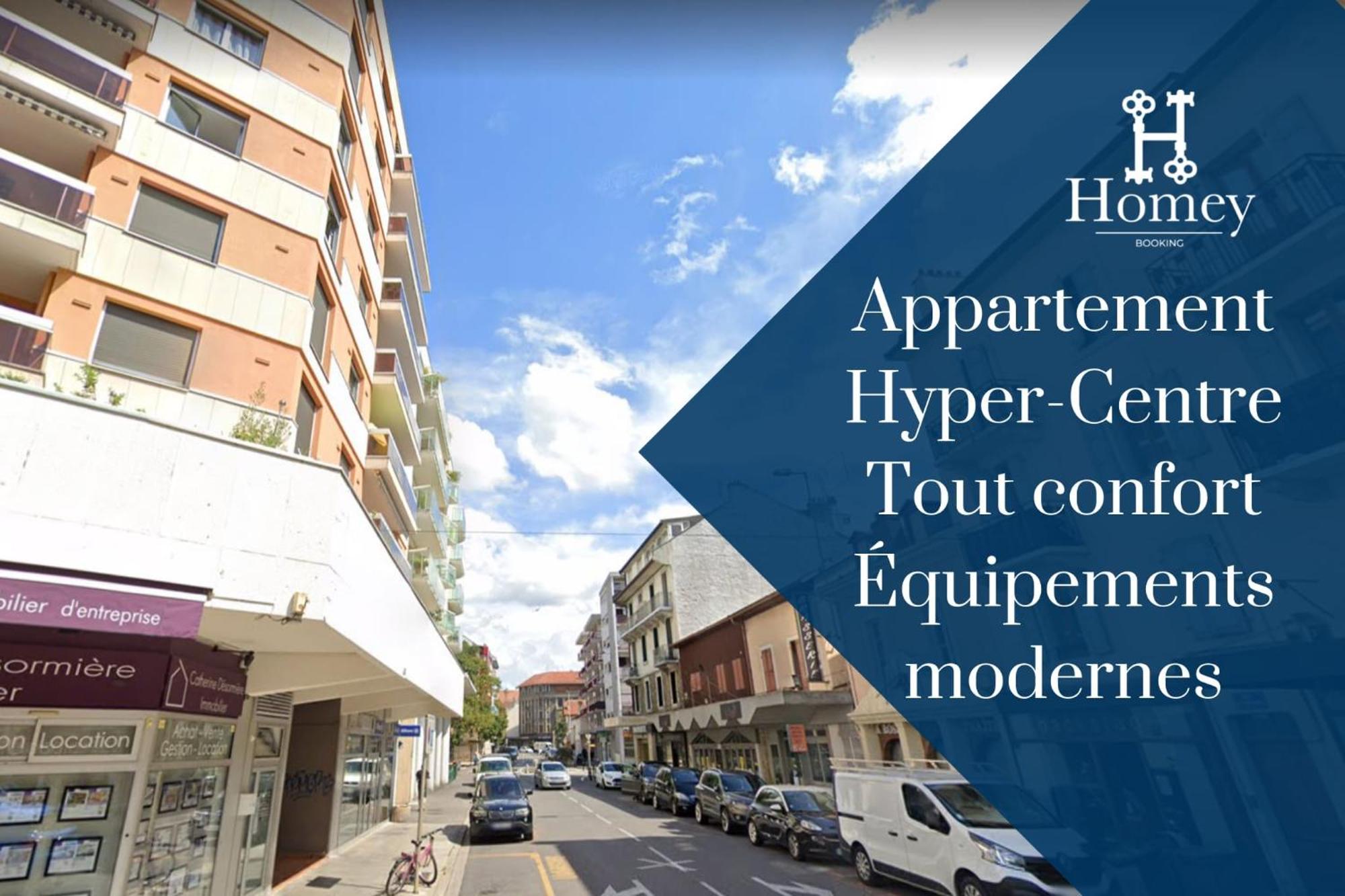 HOMEY SUPERCHILL - Appartement moderne et tout équipé - Netflix et WiFi inclus - Situé en Hyper-centre - Proche Genève Annemasse Exterior foto